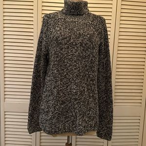GOODTHREADS  Charcoal Marl women’s turtleneck Size Large NWT 100% Cotton